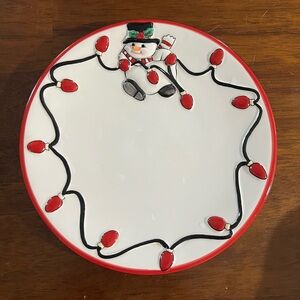 🎅🏻🧑‍🎄 Fitz & Floyd Ceramic Plate. NWOT